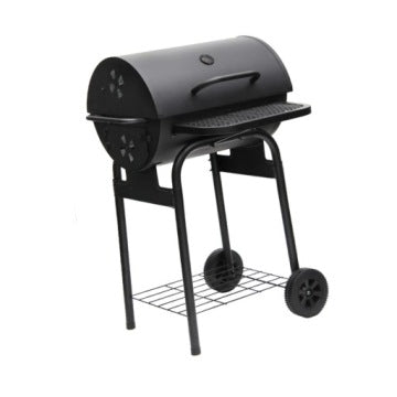 Grill de carbón multifuncional con ruedas para uso doméstico