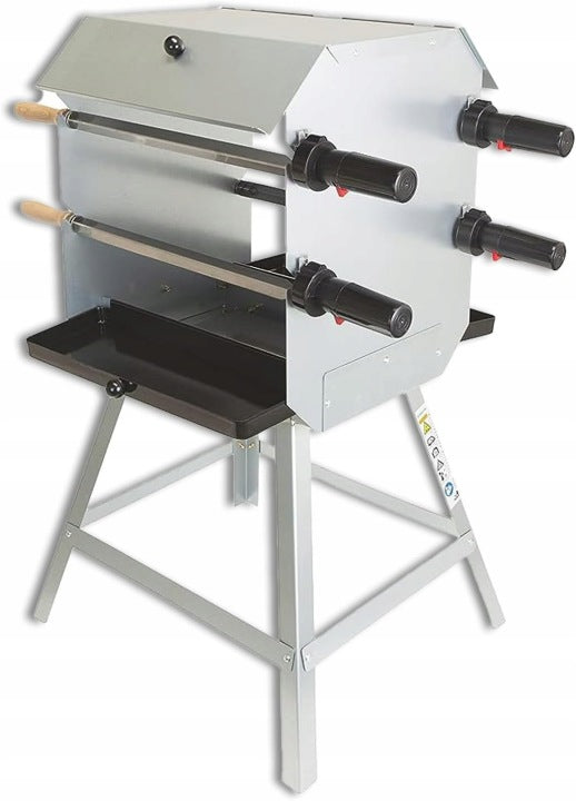 Asador giratorio para grill con motor a pilas