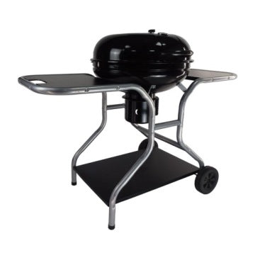 Grill de carbón tipo kettle con ruedas y montaje sencillo