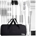 Set Vilde de 33 utensilios de acero para barbacoa
