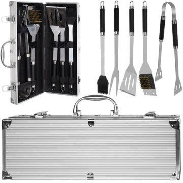 Set Kaminer de 5 accesorios para barbacoa con maletín