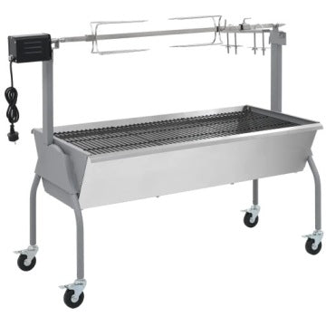 Asador eléctrico vidaXL de acero inoxidable, modelo 40236