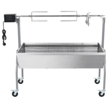 Asador eléctrico vidaXL de acero inoxidable, modelo 40236