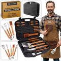 Doble set de accesorios universales para barbacoa, 2 x 18 piezas