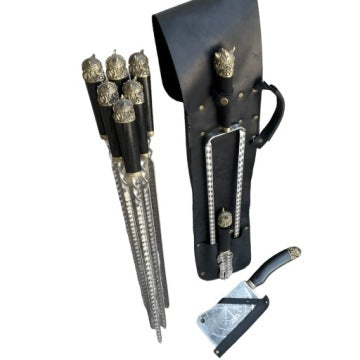 Set Ragnar de 9 pinchos artesanales para brochetas