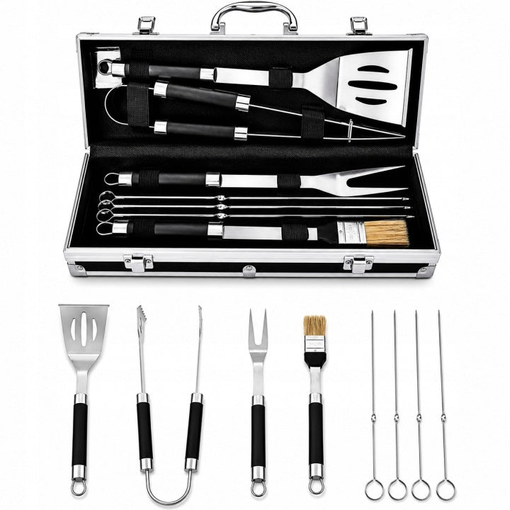 Set Orion de 9 accesorios para barbacoa, ideal para regalo